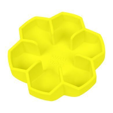 Миска для медленного кормления WAUDOG Silicone желтый, 750мл