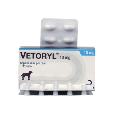 Веторил (трилостан) для собак при синдроме Кушинга, 10 мг