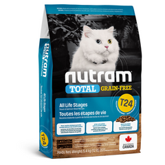 Т24 Сухий корм Nutram Total GF Холістик для котів всіх життєвих стадій з лососем та фореллю беззерновий, 5.4 кг