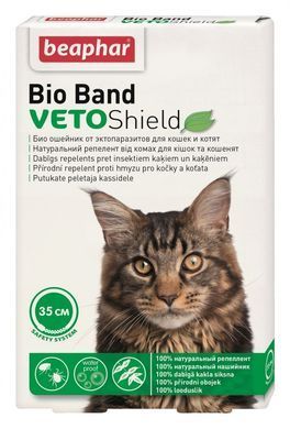 Біо Бенд Bio Band Beaphar нашийник від бліх, кліщів та комарів для котів і кошенят з 2 місяців, 35см