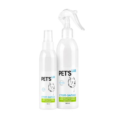 Стоп-Запах Pet's Lab засіб для видалення міток, плям та запаху сечі собак, 150мл