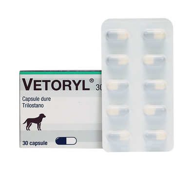 Веторіл (трілостан) для собак при синдромі Кушинга, 30 мг