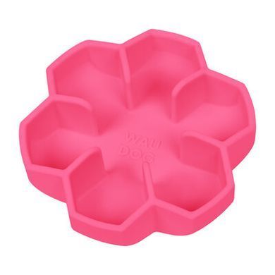 Миска для медленного кормления WAUDOG Silicone розовый, 750мл