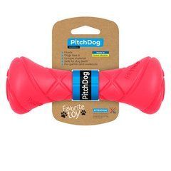 Гантель для апортировки собак PITCHDOG 19 см, диаметр 7 см, розовая