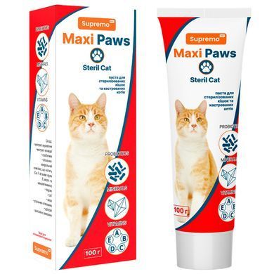 Фітопаста MAXI PAWS для стерилізованих котів і кастрованих котів, 100 г