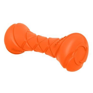 Гантель для апортування собак PITCHDOG 19 см, діаметр 7 см, помаранчева