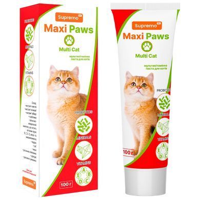 Фитопаста MAXI PAWS мультивитамины для кошек, 100 г
