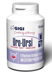 Уро-Урсі Uro-Ursi Gigi для профілактики сечокам'яної хвороби у собак і кішок, 90капс