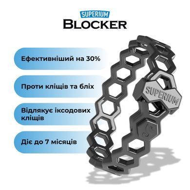 Нашийник Блокер Суперіум Blocker протипаразитарний для собак, 70 см