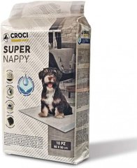 Пелюшки Super Nappy CROCI для собак 90*60 см, 10шт/уп.