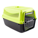 Переноска Джипсі XS GIPSY xsmall для мініатюрних собак і кішок, пластикові двері, 39*26*25см, зелена