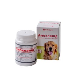 Амокланід бактерицидний препарат для тварин капсулы по 0,5 г, 25 шт