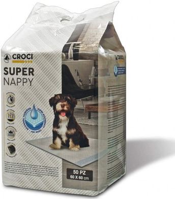 Пеленки Super Nappy CROCI для собак 60*60 см, 50шт/уп.