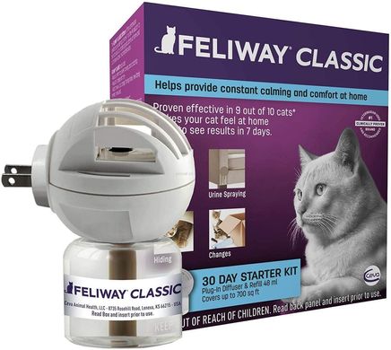 Фелівей Класик FELIWAY CLASSIC феромон для кішок, електричний дифузор і змінний флакон, 48мл
