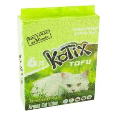 Котікс Тофу KOTIX TOFU наповнювач для котячого туалету Зелений чай, 6л