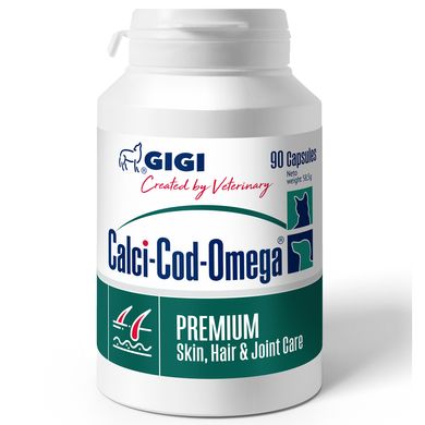 Вітамінна добавка Кальцій-Код-Омега GIGI для собак та котів, 90 табл