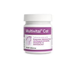 Мультивітал Кет Долфос, вітамінно-мінеральний комплекс для кішок, 90 пігулок