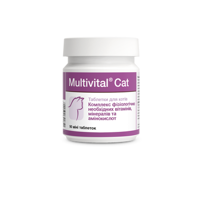 Мультивитал Кэт Долфос, витаминно-минеральный комплекс для кошек, 90 таблеток