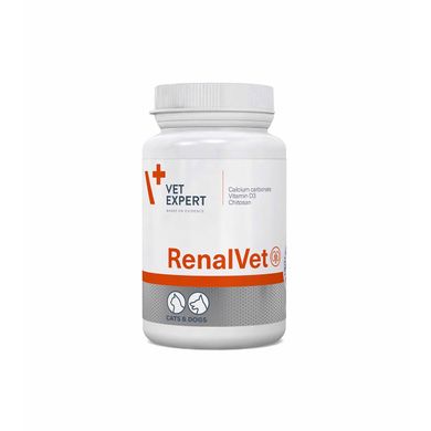 РеналВет ВетЭксперт, пищевая добавка при заболеваниях почек у собак и кошек, 60 капсул