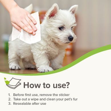 Вологі серветки Сенситів для тварин Beaphar Pet Wipes для чутливої шкіри, 30 шт