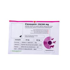 Клавасептін 250мг протиінфекційний препарат для собак та кишок, 10 таблеток